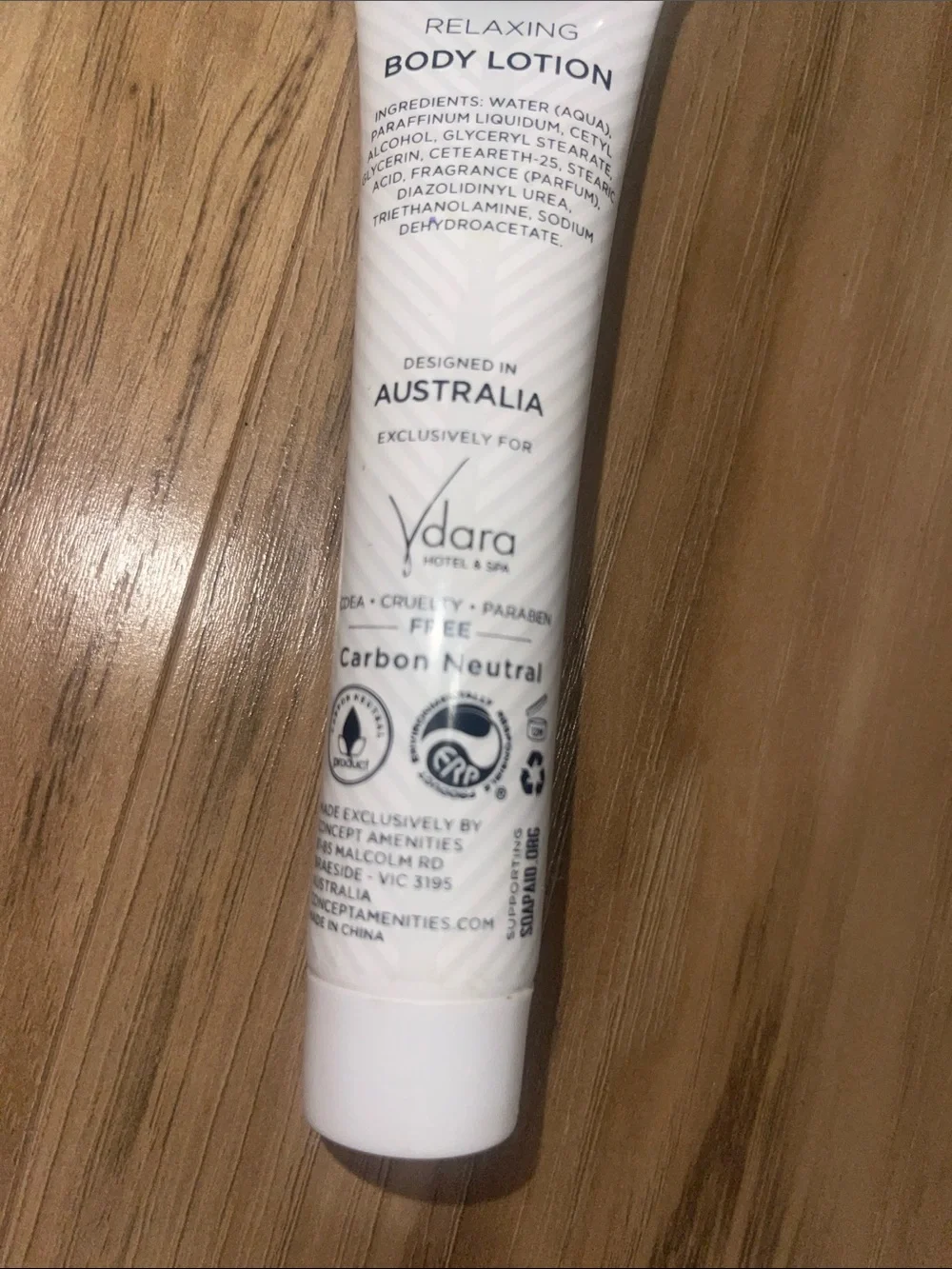 Vive Australia body lotion